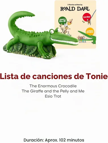 Vista 5 de Tonies El Cocodrilo Enorme y Más Historias de Roald Dahl - Figurina de Juguete de Audio