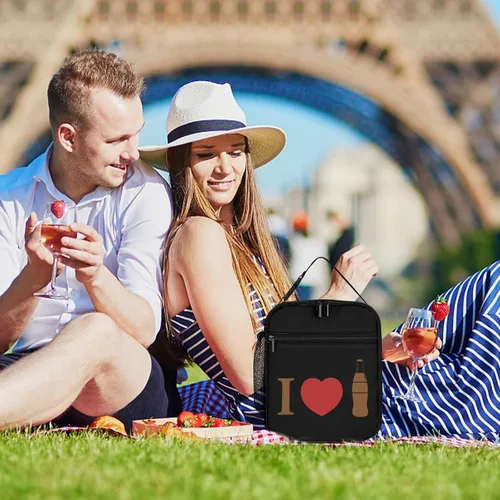 Vista 8 de I Love Coke - Lonchera térmica reutilizable, bolsa portátil para hombres y mujeres