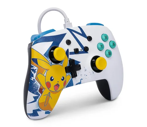 Vista 3 de PowerA Enhanced Wired Controller for Nintendo Switch - Pikachu High Voltage