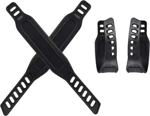 Vista 8 de 1 par de correas ajustables para pedal de bicicleta de ejercicio, correas de repuesto para pie de bicicleta estacionaria, universal para bicicleta A