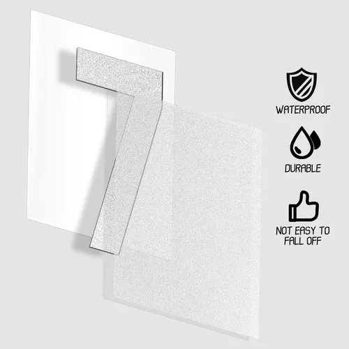 Vista 8 de Números reflectantes para buzones de correo para exteriores, 60 calcomanías impermeables para números de buzón, grandes de 3 pulgadas, 2 pulgadas
