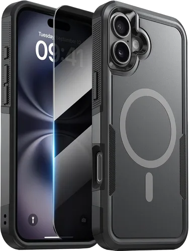 Vista 14 de Diaclara Funda diseñada para iPhone 12/iPhone 12 Pro, [con protector de pantalla de privacidad] [antiespía]