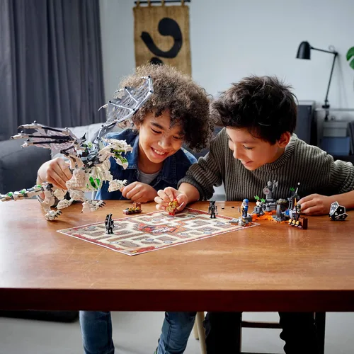 Vista 3 de LEGO NINJAGO - Juego de dragón de brujo de calavera 71721 NINJAGO con figuras de juguete de guerrero (1,016 piezas)