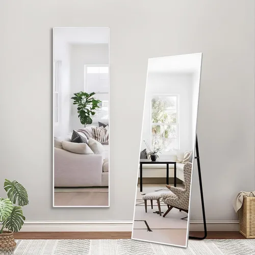 Vista 11 de NicBex Espejo de pared, espejo de aleación de aluminio de 36 x 24 pulgadas, espejo de pared para dormitorio, baño (horizontal/vertical), sala