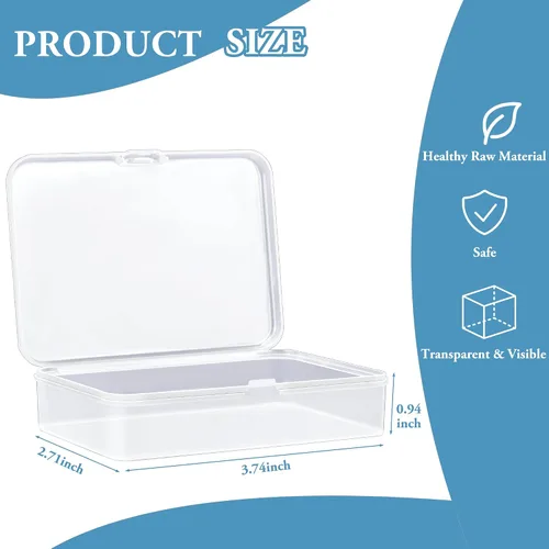 Vista 5 de Kitoyz Juego de cartas de plástico transparente, caja de almacenamiento de tarjetas de acrílico compatible con fundas coleccionables para tarjetas