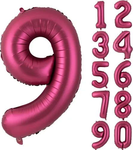 Vista 93 de Globos gigantes de helio de aluminio de 40 pulgadas, color negro, globos digitales grandes del número 0 para decoración de fiesta de cumpleaños