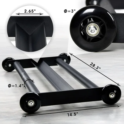 Vista 3 de Yes4All Glute Ham Glider, Exercise Wheels for Home Gym Fitness, Glute Hamstring, Booty Building
