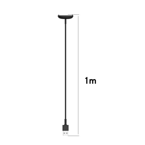 Vista 6 de FitTurn Compatible con Fitbit Inspire 2 y HR Cargador USB Cable de carga 11.8 in y 39.4 in Negro