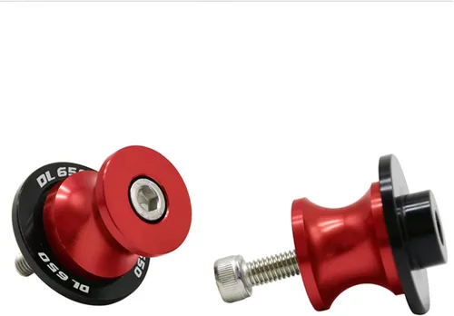 Vista 9 de Tornillos de soporte de brazo oscilante trasero con motor para Suzuki DL650 V-Strom 2004-2013 2012 2011 DL 650 V Strom M8 deslizadores de marco Negro