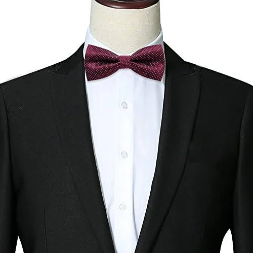 Vista 8 de AUSKY Paquete de 8 elegantes pajaritas ajustables preatadas para hombres y niños (paquete de 1, 4, 5, 6 y 8 para opción)