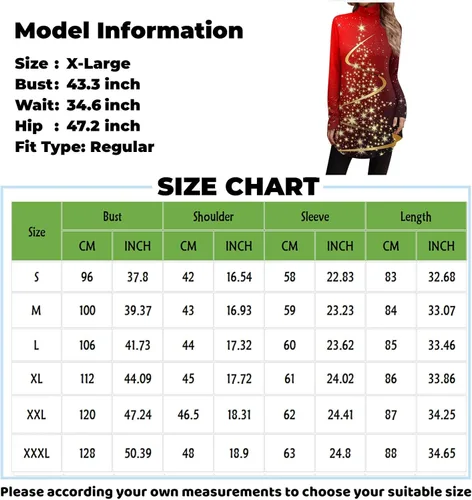 Vista 5 de Christmas Shirts, Women's Cute Tunic Long Sleeve Blouse Daily High Neck Fashion Button Christmas Print T-Shirt Tops