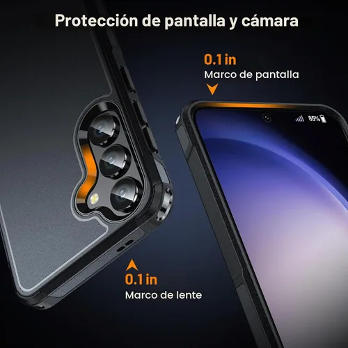 Vista 5 de Oterkin Funda para Galaxy S24, [Protección de Grado Militar de 10 Pies] Funda para Galaxy S24 [A Prueba de Golpes][Resistente a Caídas de Uso