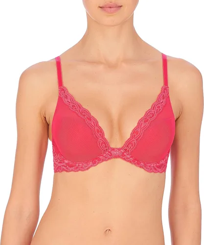 Vista 68 de Natori - Sujetador de encaje para mujer con inmersión, diseño de plumas Cafe