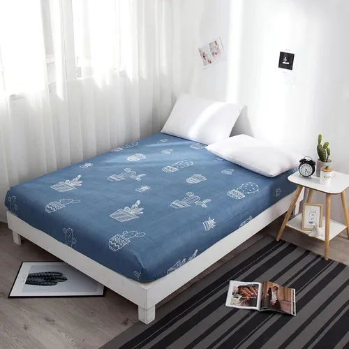 Vista 12 de FCLDESHOP Sábanas inferiores, sábanas de bolsillo profundo impresas para habitación de niños, protector de colchón de animales para cama individual