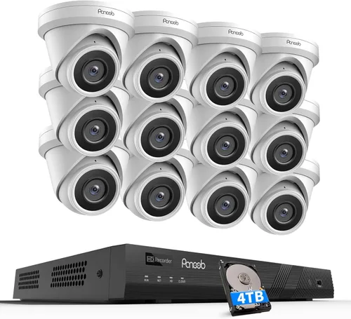 Vista 11 de Sistemas de cámaras de seguridad 4K 8CH con disco duro de 2 TB Negro