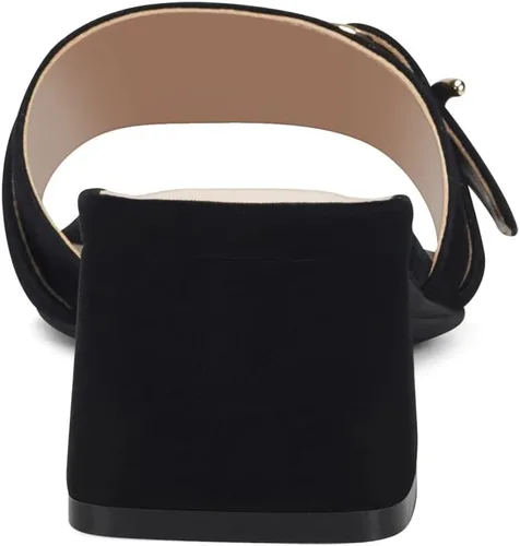 Vista 3 de Aerosoles Sandalias Evvie Slide para mujer, gamuza negra, 5, Gamuza negra
