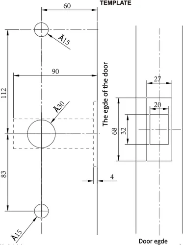 Vista 8 de MUTEX Cerradura mecánica para puerta MX230G, teclado sin llave o entrada mecánica, a prueba de agua y calor/fuego, 100% mecánica, buena