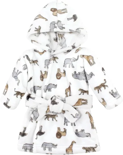 Vista 35 de Hudson Baby - Bata de baño unisex de peluche con cara de animal para bebé Azteca