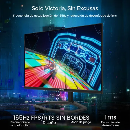 Vista 2 de Kado 2-Pack 24.5" 165Hz 1ms 1920x1080 Pantalla plana FHD Monitor de computadora
