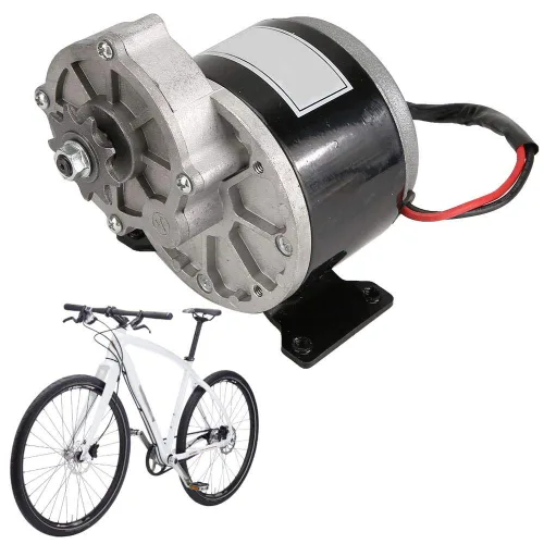 Vista 3 de Motor eléctrico de reducción de engranajes de 12 voltios, motor eléctrico de 12 V 250 W, motor de cepillo de reducción de engranajes de CC