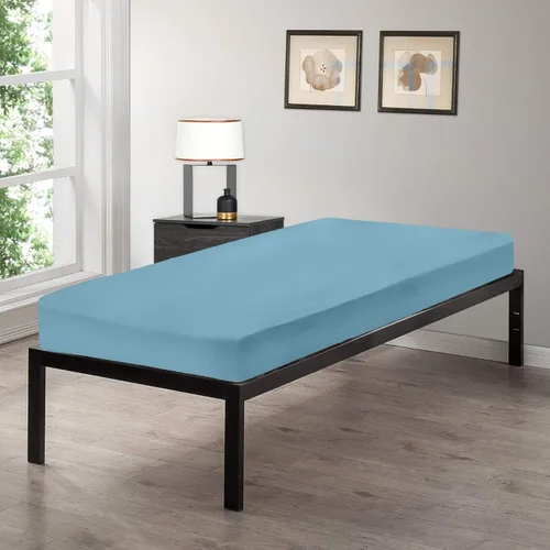 Vista 2 de Gilbins Sábana bajera ajustable de 30 x 75 pulgadas, hecha de algodón, perfecta para literas de campamento, caravanas, camas de invitados, paquete