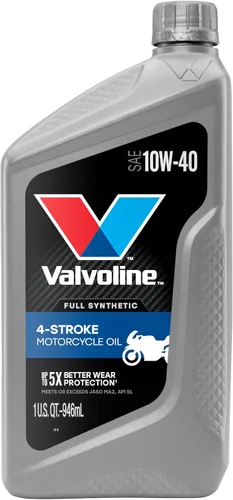 Vista 18 de Valvoline Aceite de motor de motocicleta de 4 tiempos 10W-40, 1 cuarto de galón