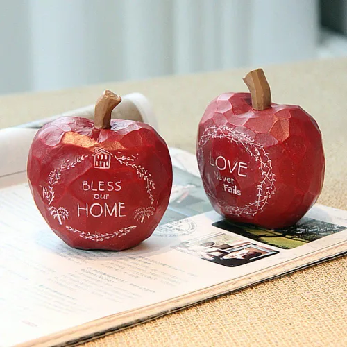 Vista 6 de WAIT FLY Decoración de escritorio de resina en forma de fruta Accesorios para el hogar Knick Knacks Adornos