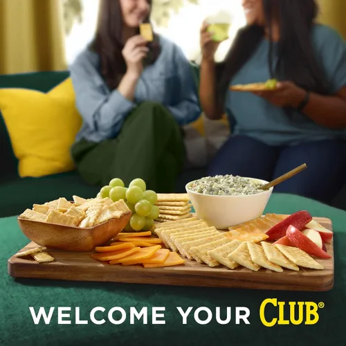 Vista 6 de Club Snack Stacks - Galletas para el almuerzo, tamaño familiar, original, caja de 18.8 onzas (9 pilas)