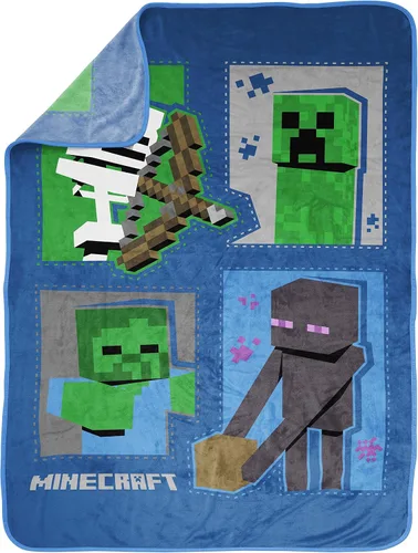 Vista 7 de Jay Franco Minecraft Steve Pillow Buddy - Paquete de 2 piezas, incluye Pillow Buddy, manta