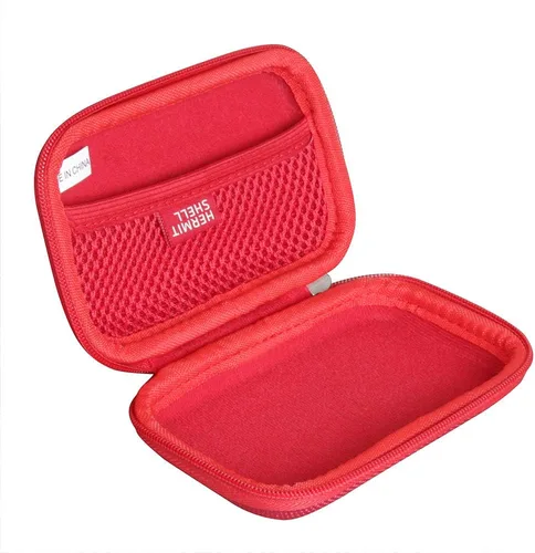 Vista 3 de Hermitshell Estuche rígido de viaje para KLIQ MetroPitch - Metrónomo Tuner (rojo)