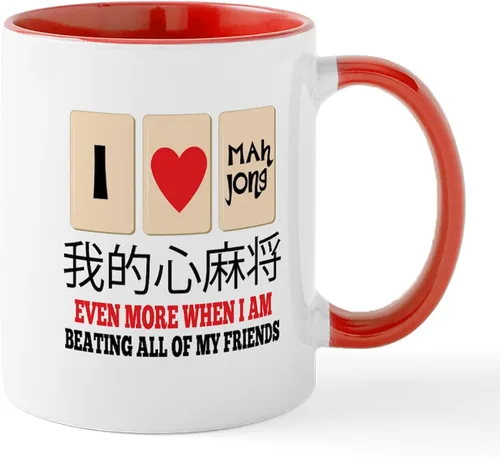 Vista 50 de CafePress Mahjong Mugs - Taza de café de cerámica de 11 oz (11.0 fl oz)