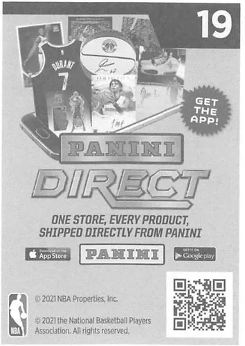 Vista 2 de 2020-21 Panini Stickers #19 Kawhi Leonard/Clippers at Lakers/Right Official NBA Basketball Album Sticker Measuring 2.75 inch tall X 2 inches wide in