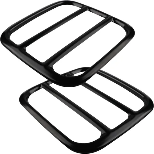 Vista 3 de Funda Protectora de Luz Trasera Compatible con Jeep Renegade, Protector de Lámpara Trasera de Metal Negro Antioxidación para Jeep Renegade 2015 2016