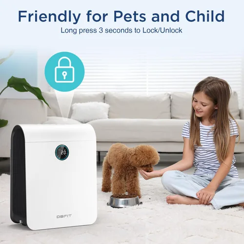 Vista 13 de Purificadores de aire para el hogar, habitación grande de hasta 2590 pies cuadrados con pantalla PM 2.5, sensor de calidad del aire, purificador