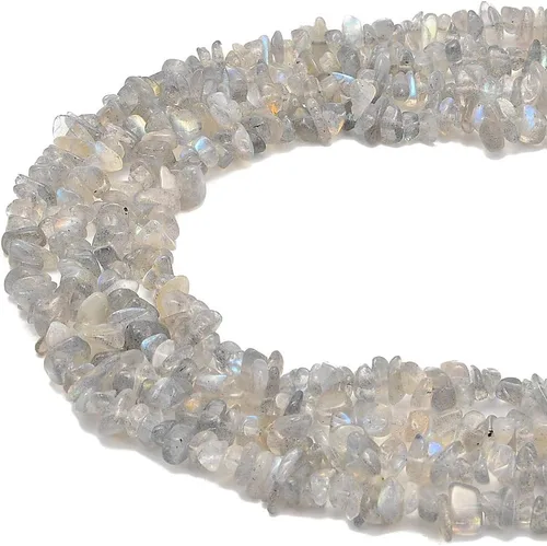 Vista 19 de PLTbeads Kit de pulseras de cintura de piedras preciosas curativas natrales de 0.197-0.315 in, diseño de piedras irregulares, fabricación de joyas