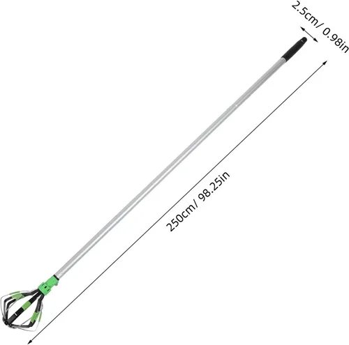 Vista 2 de OSALADI Versatile Light Bulb Changer Pole Kit with Adjustable Chrome-vanadium Steel Rods for High Ceilings, Extended Reach Tool for Home and Flood