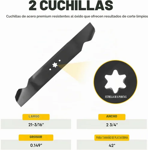 Vista 5 de Kit de reconstrucción de husillo 918-04822 de 42 pulgadas para Cub Cadet LTX1040 LTX1042 RZT-42, 2 husillos 618-04822 618-04889, 2 rodillos
