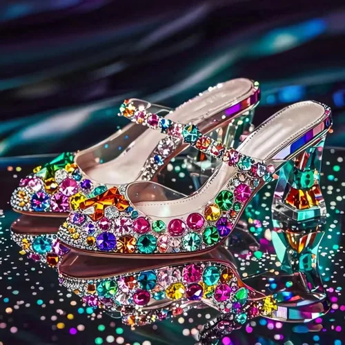 Vista 5 de 1000 gemas de cristal AB de diamantes de imitación coloridos, joyas de piedras preciosas acrílicas con parte trasera plana, manualidades