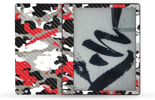 Vista 60 de MightySkins - Skin de fibra de carbono compatible con Amazon Kindle Scribe (2022) - Andrómeda Acabado de fibra de carbono texturizado protector