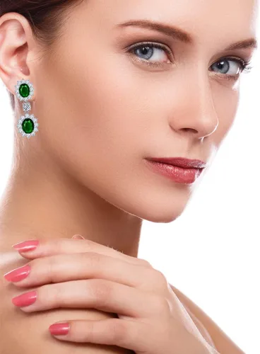 Vista 4 de LAVINA Aretes colgantes de circonita cúbica real, estilo princesa, Diana, elegantes, joyería brillante, lujosa, aretes de circonita cúbica