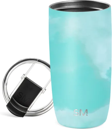 Vista 23 de Simple Modern Taza de café de viaje Tumbler con tapa abatible Reutilizable, aislada, de acero inoxidable, taza de café helado Cold Brew, termo
