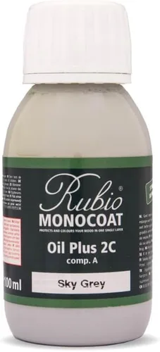 Vista 106 de Rubio Monocoat Muestra de Tinte y Acabado para Madera - Niebla 5% Aceite Plus Parte A Aceite de linaza para madera de secado rápido y ecológico