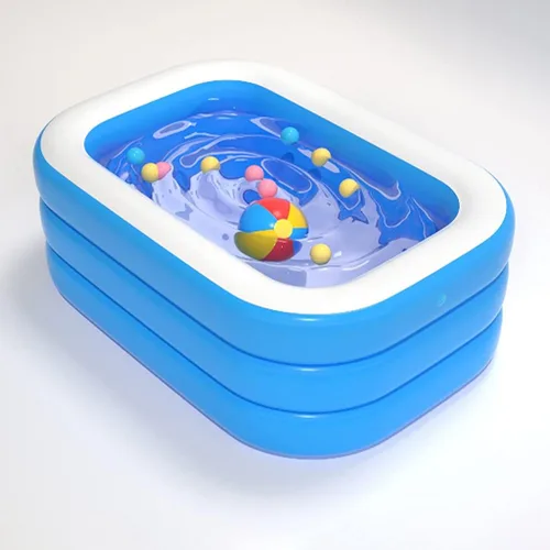 Vista 2 de con bomba inflable gratis, piscinas familiares de tamaño completo, piscina inflable para niños, adultos, niños pequeños a partir de 3 años, al aire