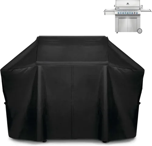 Vista 9 de Cubierta de parrilla integrada para Napoleon Prestige PRO 500, Prestige 500 parrillas de gas integradas, material de poliuretano resistente 600D