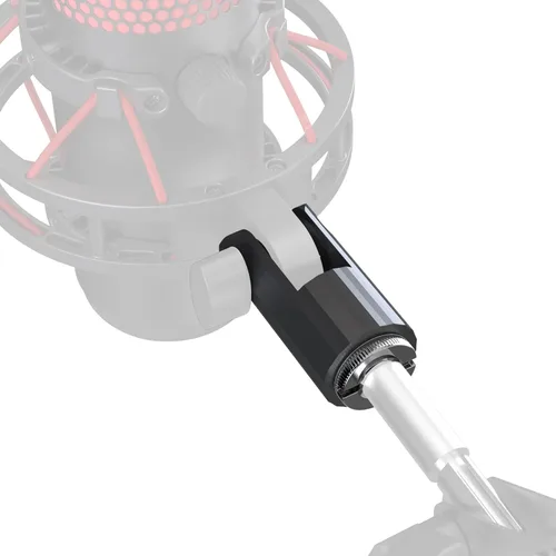 Vista 13 de CACENCAN Brazo articulado, soporte de micrófono giratorio de 360° con montaje de escritorio, brazo de micrófono de escritorio plegable con adaptador