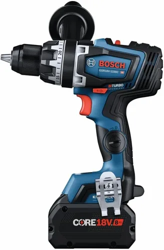 Vista 5 de BOSCH GSR18V-1330CB14 PROFACTOR 18V Kit de taladro/controlador de 1/2 pulgada listo para conectarse con (1) batería de alta potencia CORE18V de 8 Ah