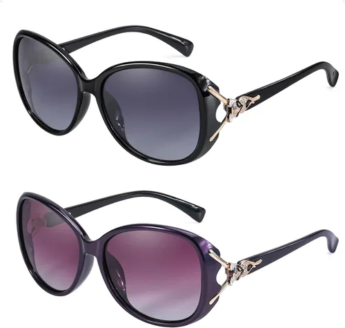 Vista 17 de FIMILU Gafas de sol para mujer, lentes de sol polarizados de gran tamaño, gafas de sol grandes para mujer, protección UV