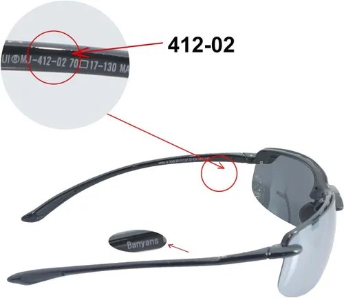 Vista 5 de Walleva - Lentes de repuesto para gafas de sol Maui Jim Banyans
