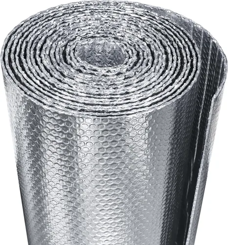 Vista 7 de Aislamiento de ventana para el calor del verano, rollo de aislamiento reflectante de burbujas de 16" x 10 FT, película reflectante para ventana