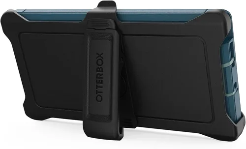 Vista 4 de OtterBox Funda para Galaxy S23 Ultra (solamente) - Serie Defender - Maniobra (azul), resistente y duradera, con protección de puerto, incluye